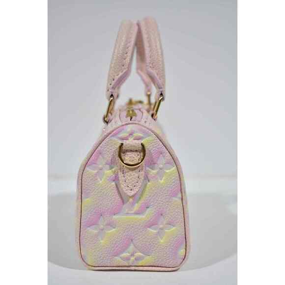 Louis Vuitton Nano Speedy Stardust Mini Monogram LV Logo Crossbody Shoulder Bag - Picture 10 of 12